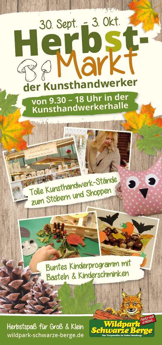 Flyer Herbstmarkt im Wildpark Schwarze Berge (web)